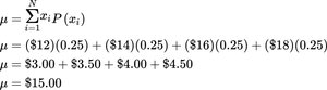 Calculation of population mean