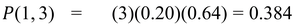 Binomial calculation step 3
