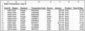 INDEX function example
