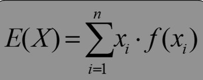 Formula for expected value of a random variable