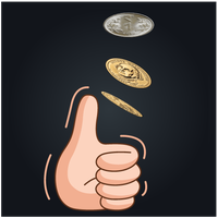 Coin flip illustration