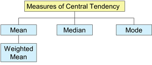 Diagram of Measures of Central Tendency