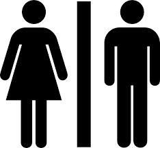Symbols representing male and female for qualitative data