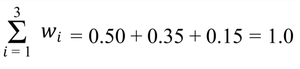 Weighted mean calculation table continued
