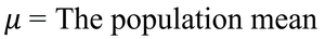 Population variance formula