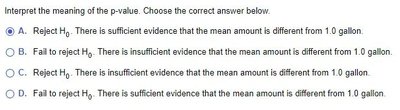 Using p-value to make decision