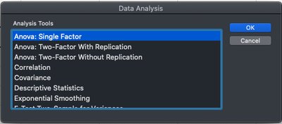 Excel F critical value calculation