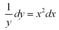 |y| = C_1 e^{x^3/3}, where C_1 = e^C