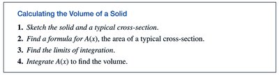 Calculating the Volume of a Solid
