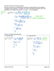 Finding Limits Using Conjugates