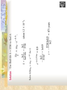 Radioactive decay calculation example