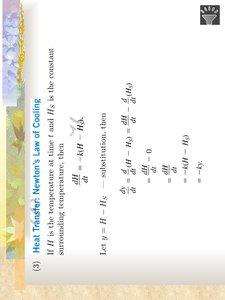 Newton's Law of Cooling derivation