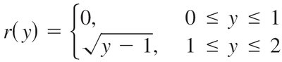 Piecewise inner radius formula