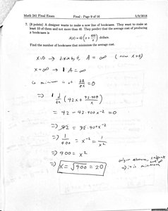 Optimization problem for bookcase production