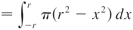 Integral for sphere volume