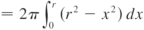 Integral for sphere volume, simplified
