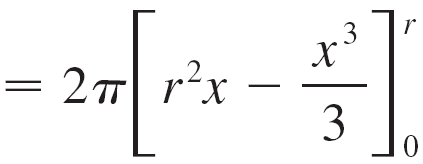 Integral evaluation for sphere volume