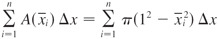General formula for volume by cross-sections