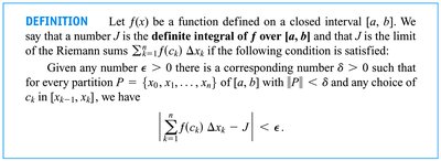 Definite integral notation
