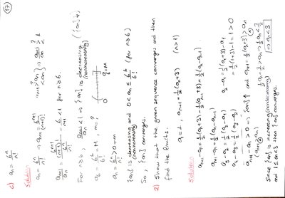 Worked example of a monotonic sequence