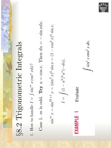 Trigonometric integrals with sine and cosine powers