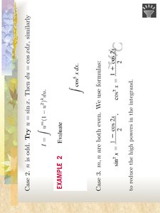 Trigonometric integrals with cosine powers and double-angle formulas