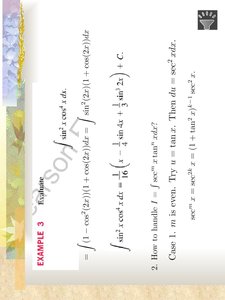 Worked example of trigonometric integral using double-angle formula