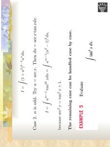 Trigonometric integrals with secant and tangent powers