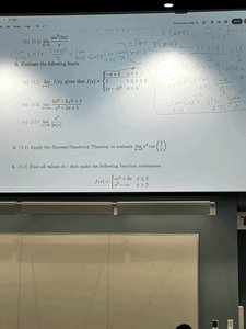 Piecewise function limit question and solution steps