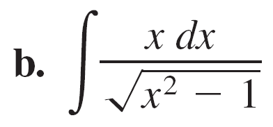 Integral of 1 over x sqrt(x^2-1)