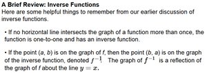Restricting domain of sine function