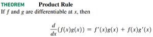 Product Rule Theorem