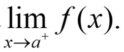 Right-hand limit notation