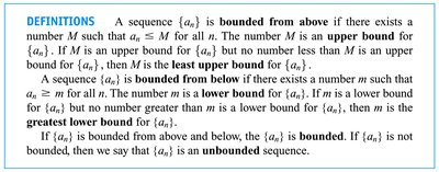 Graphical illustration of a bounded but non-convergent sequence