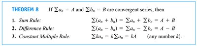 Properties of convergent series
