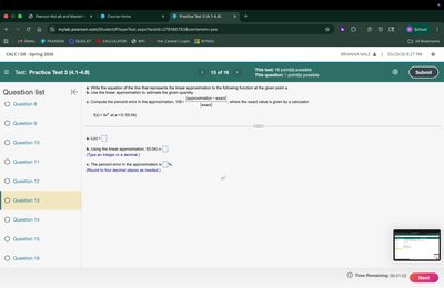 Linear approximation problem