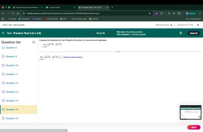 Limit problem using L'Hôpital's Rule