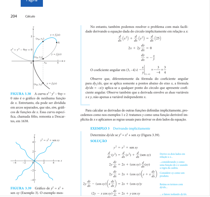 Graph of x^3 + y^3 - 9xy = 0 and y^2 = x^4 + sin(xy)