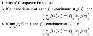 Limits of composite functions