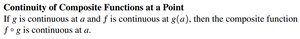 Continuity of composite functions