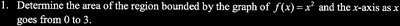 Volume of solid of revolution setup