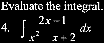 Integral setup