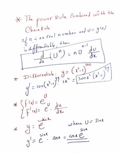 Power Rule and Chain Rule examples