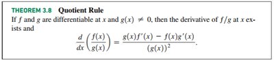 Quotient Rule