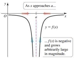 Graph of reciprocal function showing infinite limits and horizontal asymptotes
