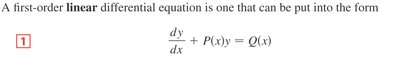 Linear equation solution example