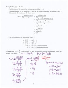 Worked Example: Tangent Line Slope for f(x)=x^2