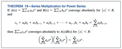 Series multiplication for power series