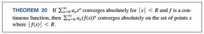 Substitution in power series
