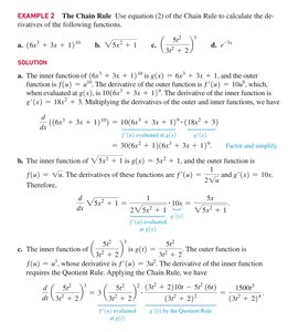 Chain rule example solutions